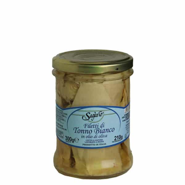 Filetti di tonno bianco in olio di oliva gr 300